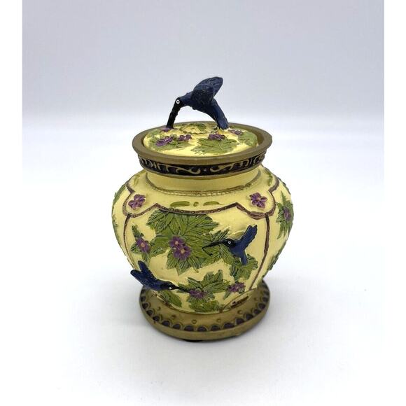 Hummingbird Musical Music Trinket Box 4” Tall "Let me call you sweetheart" Tune - Picture 2 of 4